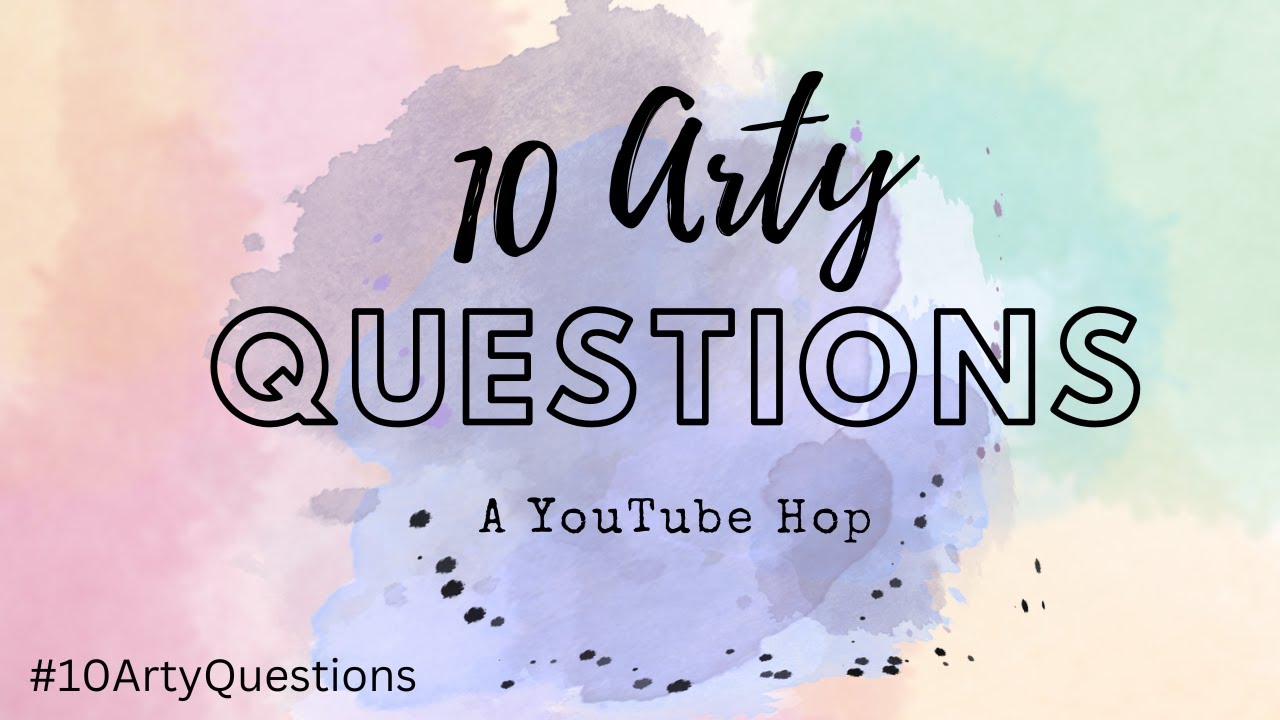10 Arty Questions - 10 Ways to Make Collage Papers - YouTube Hop - Nicole Watson Art