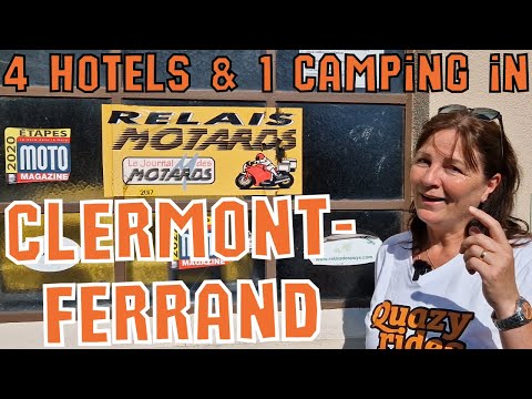 4 Hotels and 1 Campsite Clermont-Ferrand, Volcanoes of the Auvergne tour, France, with bike parking