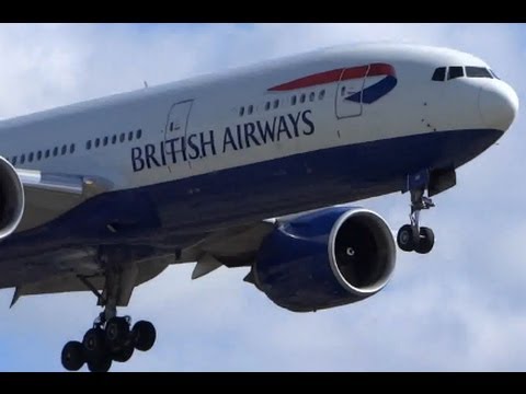 British Airways  Boeing 777-236/ER Landing Runway 28 at Chicago O'Hare from EGLL / LHR
