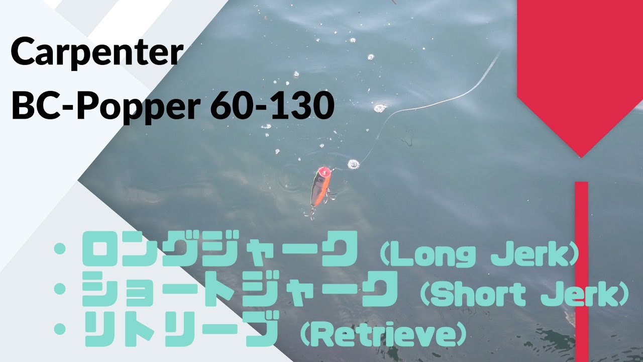 Carpenter(カーペンター) BC-Popper(BCポッパー) 60-130 使用 Carpenter(カーペンター) BC-Popper(BCポッパー) 60-130 使用