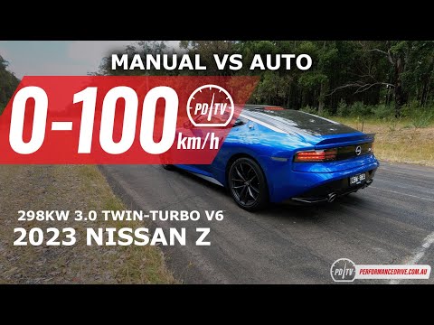 2023 Nissan Z (manual vs auto) 0-100km/h & engine sound