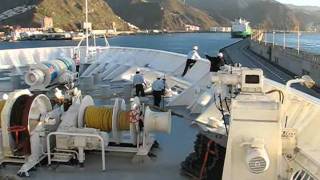 Aboard Balmoral while berthing at Santa Cruz de Tenerife