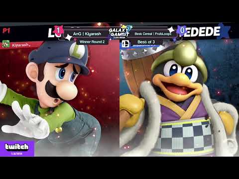 GGxC 8 - AnG  Kiyarash (Luigi) Vs. Best Cereal  FruitLoops (King DeDeDe) - Top 64 Winners Round 2