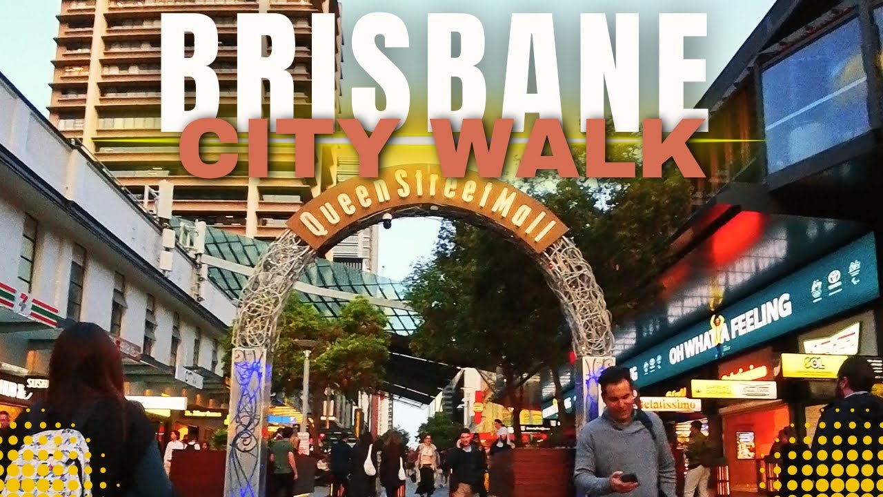 Experience a virtual stroll through Queen Street Mall.