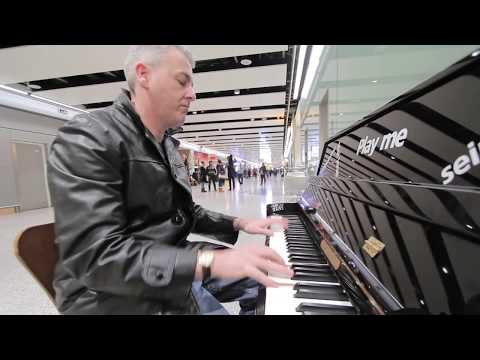 The Best Boogie Woogie Piano at Heathrow Airport