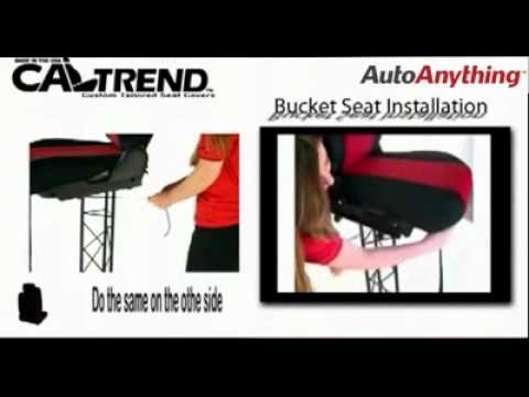 How to Install a CalTrend Seat Cover on a Bucket Seat