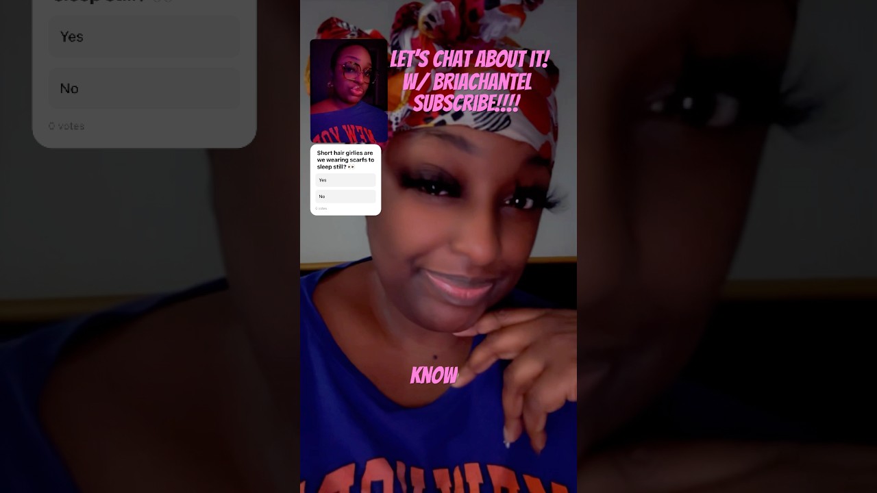 Hm.👀 I want to know what the short hair girlies use for their hair at night. Put it in the comments