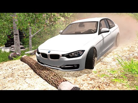 Cars vs Fallen Tree #10 | BeamNG.drive
