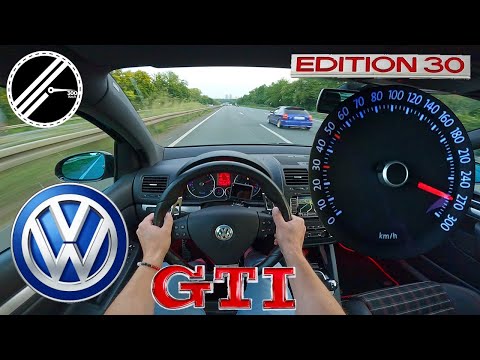 VW Golf 5 GTI EDITION 30 | 230 PS | Top Speed Drive German Autobahn No Speed Limit POV