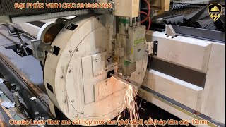 Combo Máy laser cắt hộp inox làm ghế xếp|| cắt thép tấm dày 12mm siêu nhanh