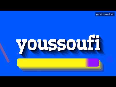 HOW PRONOUNCE YOUSSOUFI! (BEST QUALITY VOICES)