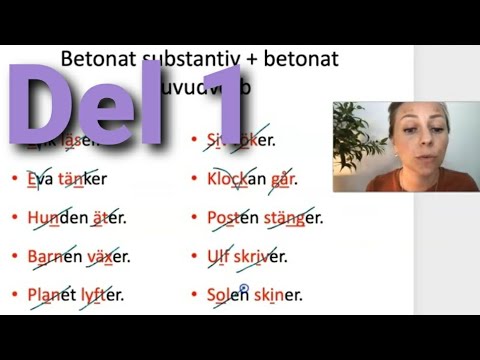 Del 1 - Uttal, satsbetoning - SFI/SVA grund