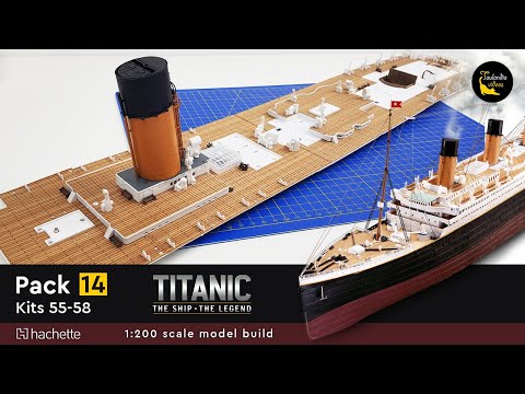 Hachette Build the 1:200 scale RMS Titanic - kits 55 - 58 (pack 14) #titanic #modelbuilding