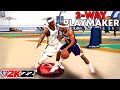 *NEW* TWO WAY PLAYMAKER BUILD is a MENACE on NBA 2K22