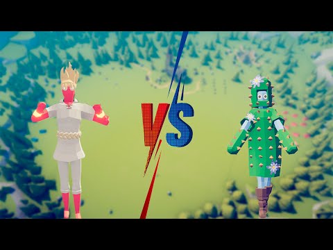 x1 Super Peasant VS x100 Cactus | Totally Accurate Battle Simulator