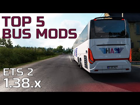 TOP 5 BUS MODS - ETS 2 - 1.38.x