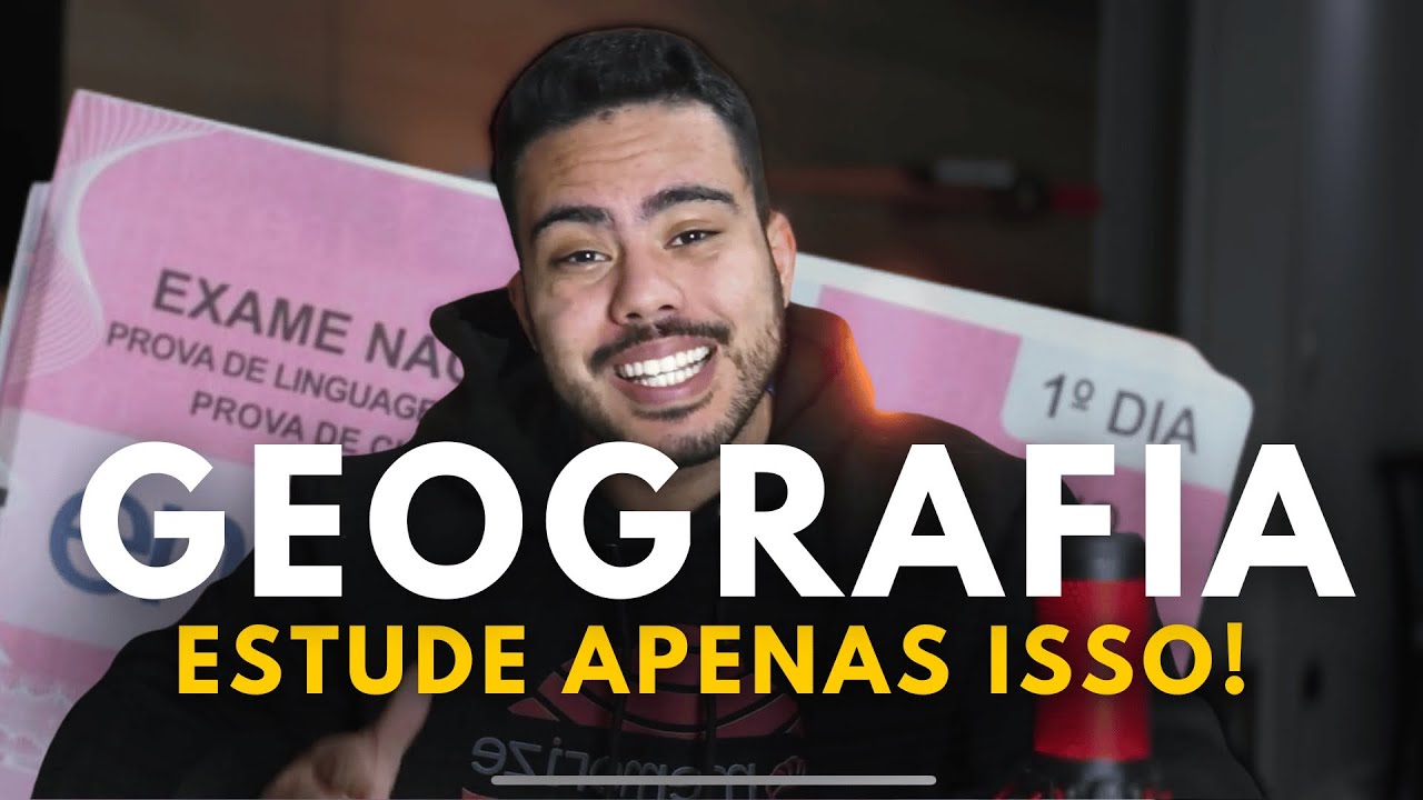 🌎O que MAIS CAI em GEOGRAFIA no ENEM 🌎 (Cronograma 20 semanas)