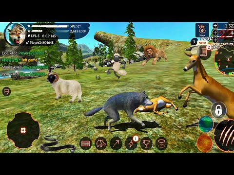 The Wolf | Map Green Hill Forest Animal  Level 1 to 5 Complete Best - Android Gameplay