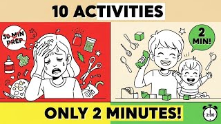 10 Two-Minute Activities for Toddlers (No Prep, No Mess, Start Today)