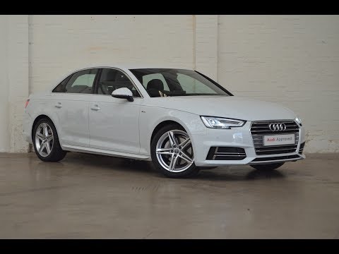 RE17KWH AUDI A4 TDI S LINE TDI S LINE WHITE 2017, Slough Audi