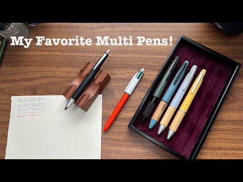 My Favorite Multi Pens: The Lamy 2000 Multi Pen (4-Color Ballpoint) and the Jetstream 4&1