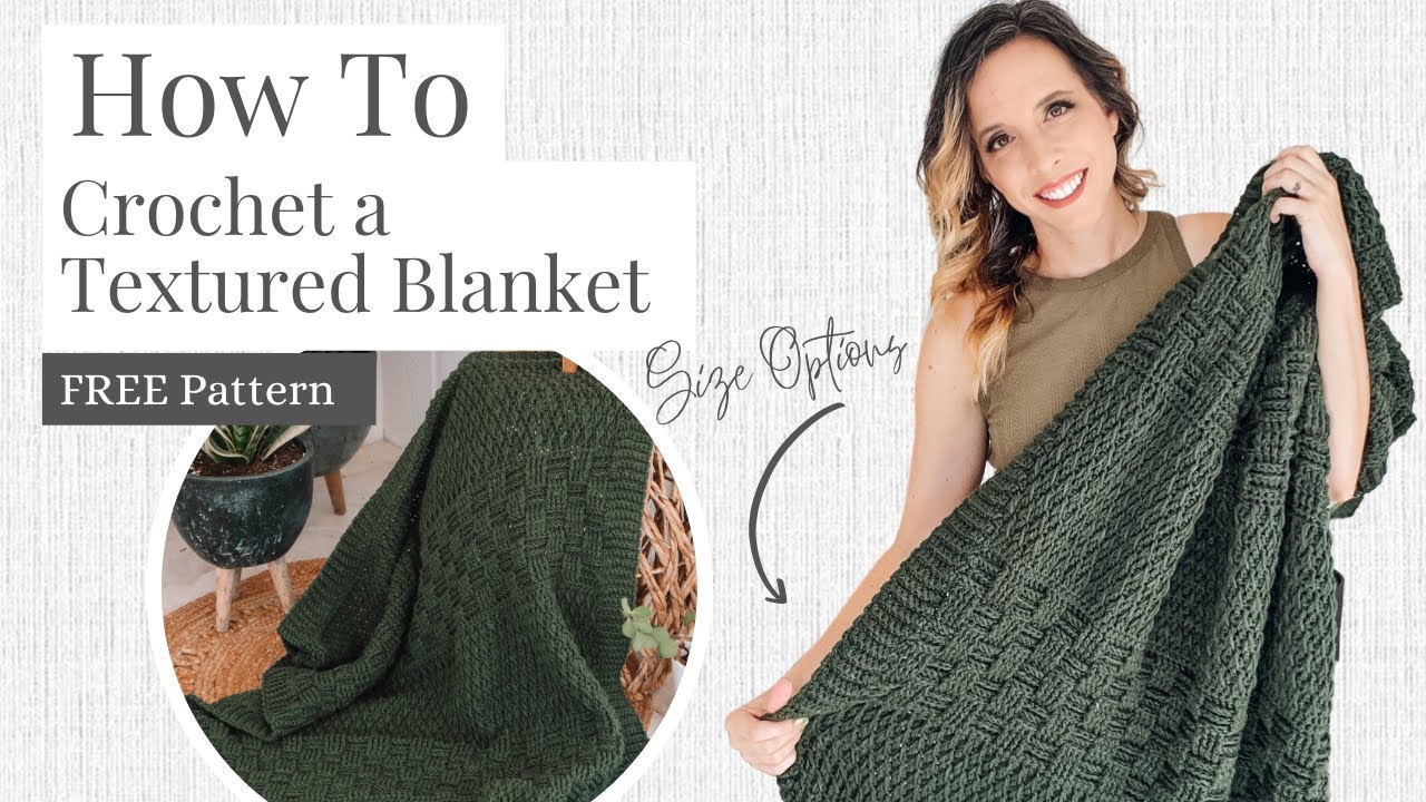 Totally Textured Crochet Blanket by Briana K Designs