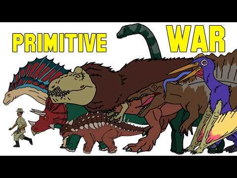 ALL PRIMITIVE WAR DINOSAURS 🦖🔥🦕 SIZE COMPARISON