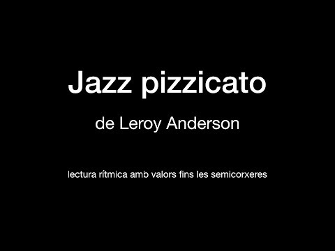 Jazz pizzicato (Lectura rítmica)