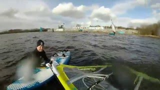 preview picture of video 'First windsurf session #1 after 6 year gap, GoPro HERO 3+ SILVER'