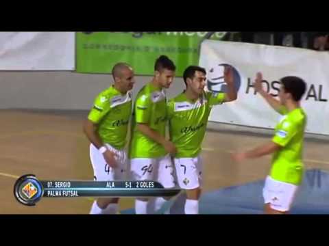 Gol de Sergio (5-1) en el Palma Futsal - Jumilla B. Carchelo