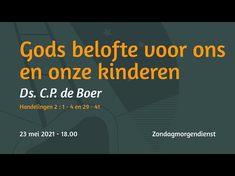 Doopdienst Handelingen 2 - Ds. C.P. de Boer