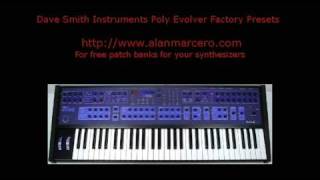 Dave Smith Instruments Poly Evolver Factory Presets DSI