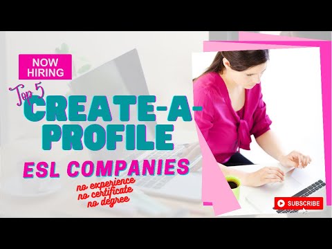 CREATE A PROFILE ESL COMPANIES | WEBSITES AND APP | Liezel Oh