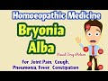 Bryonia Alba 30 Bryonia 200 Uses Homoeopathic Medicine Explained Visual Drug Picture