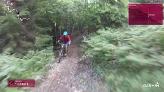 preview picture of video 'Whitetail Trail, Fundy Park, NB - MTB Descent'