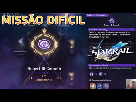 MISSÃO TRILHA RUBERT III COMETH NO UNIVERSO SIMULADO DO ENXAME NÍVEL 4 DIFÍCIL HONKAI STAR RAIL