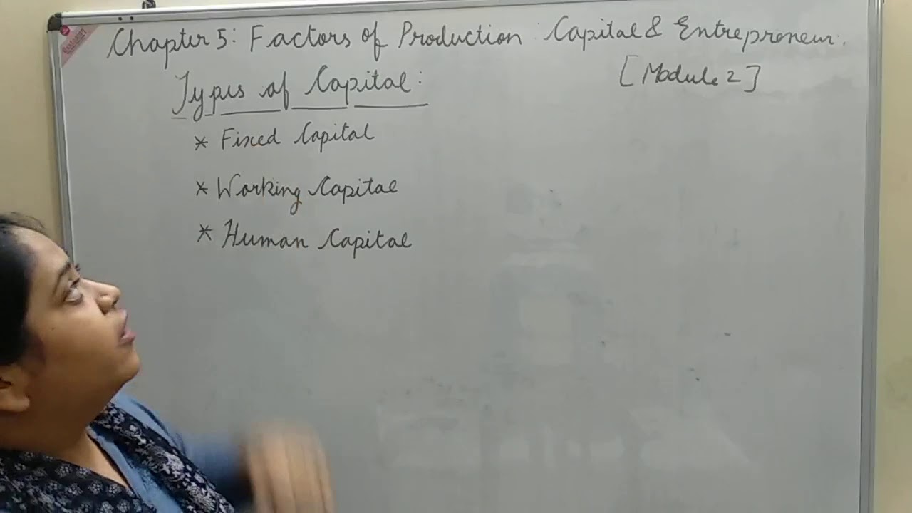 KPSK - STD X - Economic Applications - Factors of Production - Capital and Entrepreneur Module 2