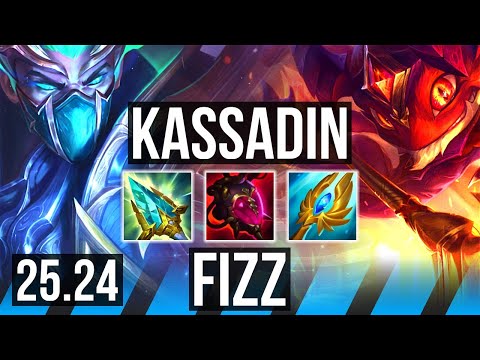 KASSADIN vs FIZZ (MID) | Good KDA: 12/1/9 | EUW Master | 25.24