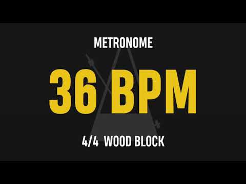 36 BPM 4/4 - Best Metronome (Sound : Wood block)