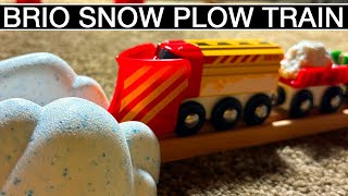 🔴 BRIO SNOW PLOW TRAIN | BRIO 33606 | BRIO WOODEN TRAIN REVIEW SNOW PLOW