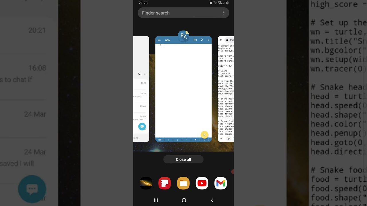python 3 android + github
