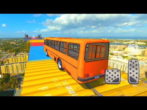 Impossible Bus Driving: Crazy Stunt Driving Simulator 2020 - Android Gameplay