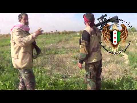 قائد لواء جعفر الطيار يعرض نقاط الرباط في محيط مطار دير الزور العسكري