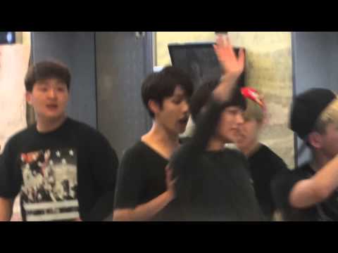 140604 Infinite at KBS lobby