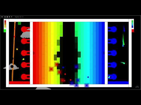 Destroy your Opponents core x Hot vs Cold | Algodoo Teamwork Marble Race