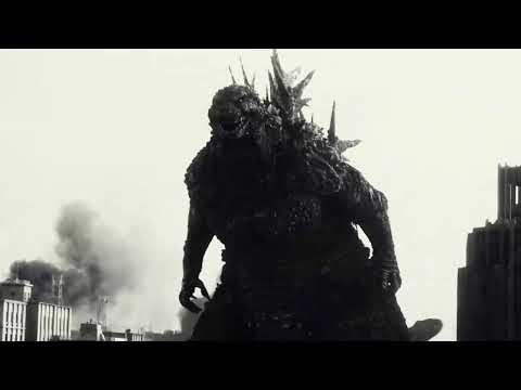 Godzilla Minus One scenes in Black and White