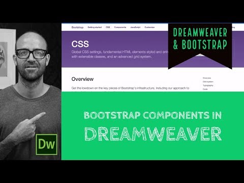 Bootstrap components in Dreamweaver - Bootstrap components Tutorial - Dreamweaver Tutorial [6/54]