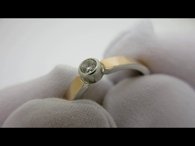 Срібна каблучка з золотом кжх112. Відео огляд
