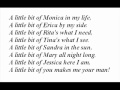 Mambo number 5 - Lou Bega - Lyrics 