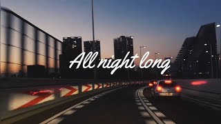 All night long by Taeyeon ft.Lucas of nct but you&#39;re driving in Tokyo